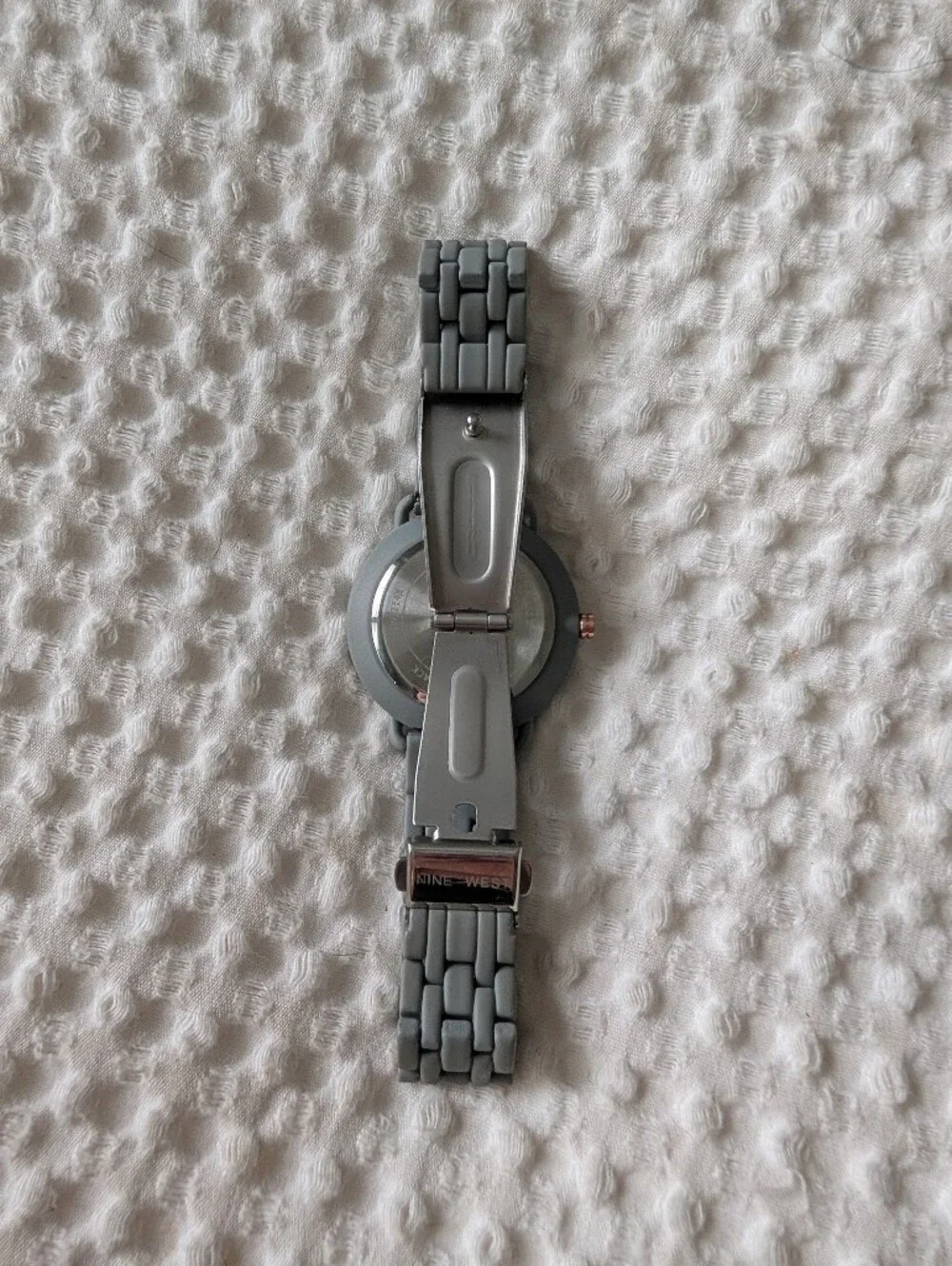 Nine West Gray Watch with Rose Gold Markers